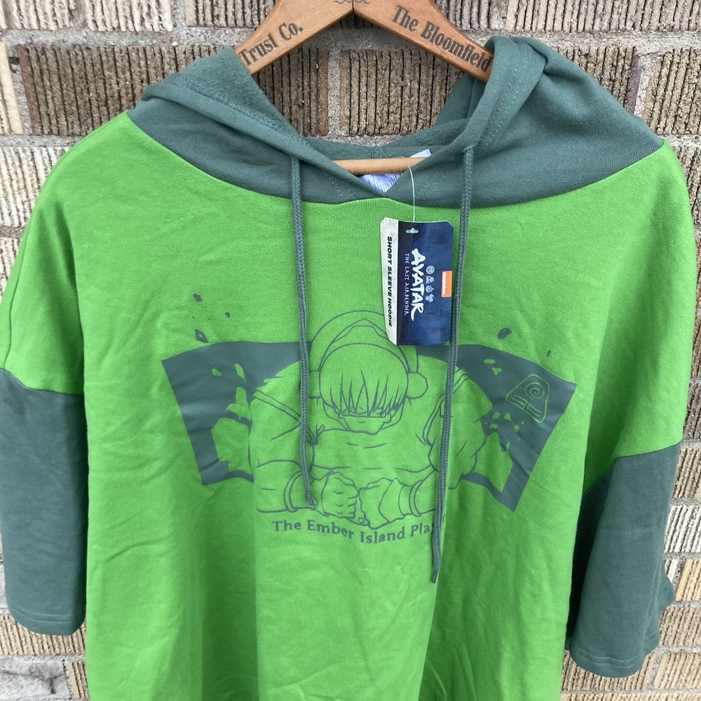 Avatar The Last AirBender Toph‎ XL Short Sleeve Hoodie Ember Island Players